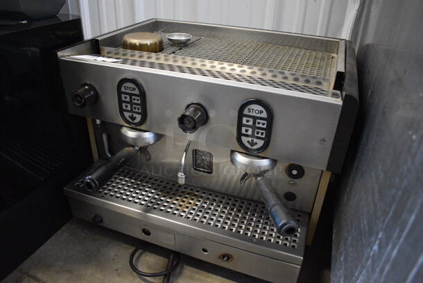 Faema Stainless Steel Commercial Countertop 2 Group Espresso Machine w/ 2 Portafilters. 24x20x17.5 - Image 5 of 6