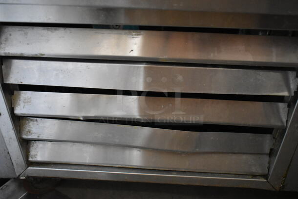 Leader PT72 S/C Stainless Steel Commercial Pizza Prep Table w/ Oversized Stone Cutting Board on Commercial Casters. 115 Volts, 1 Phase. Tested and Working! - Image 7 of 12