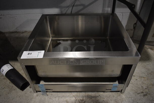 BRAND NEW! Stainless Steel Mop Sink. 22x19x12