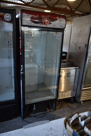 Beverage Air MT27 Metal Commercial Single Door Reach In Cooler Merchandiser. 115 Volts, 1 Phase. Tested and Working!