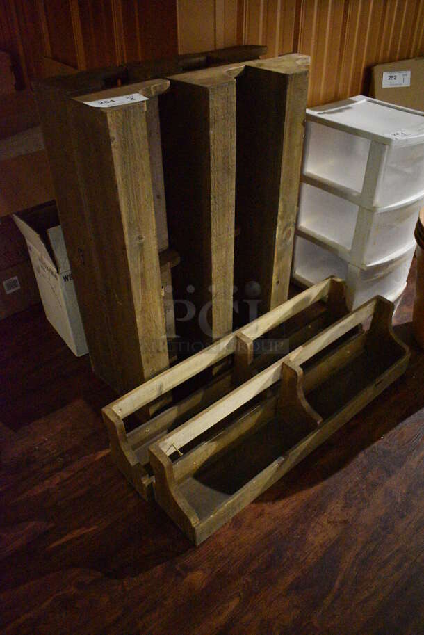8 Wooden Planters. 32x6x8. 8 Times Your Bid! (bar) - Image 2 of 4