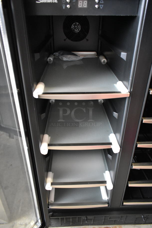 BRAND NEW SCRATCH AND DENT! Danby DBC2760BLS Stainless Steel Dual Zone 27 Bottle Built-In French Door Beverage Wine Cooler Merchandiser. 115 Volts, 1 Phase. Tested and Working! - Image 5 of 8