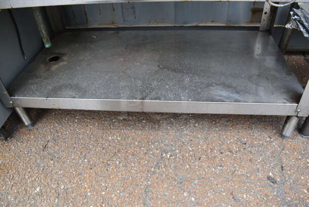 Commercial Stainless Steel Natural Gas Powered Work Station Steam Table With Undershelf on Free Standing Legs. - Image 5 of 6