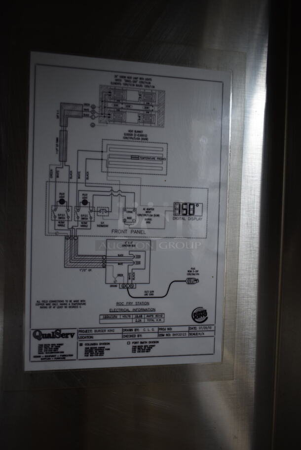 QualServ Stainless Steel Commercial Dumping Warming Station. Tested and Working! - Image 9 of 9