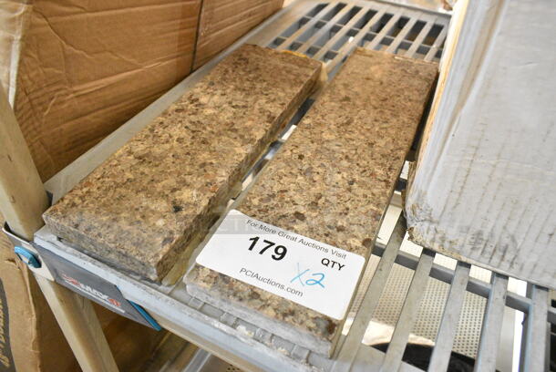 2 Stone Pieces. 4x15x1, 4x12x1. 3 Times Your Bid! - Image 2 of 3