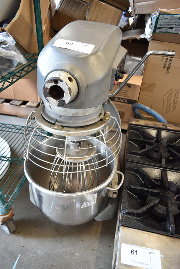 Hobart Legacy HL200 Metal Commercial Countertop 20 Quart Planetary Dough Mixer w/ Stainless Steel Mixing Bowl, Bowl Guard and Whisk Attachment. 100-120 Volts, 1 Phase. Tested and Working! - Image 1 of 6