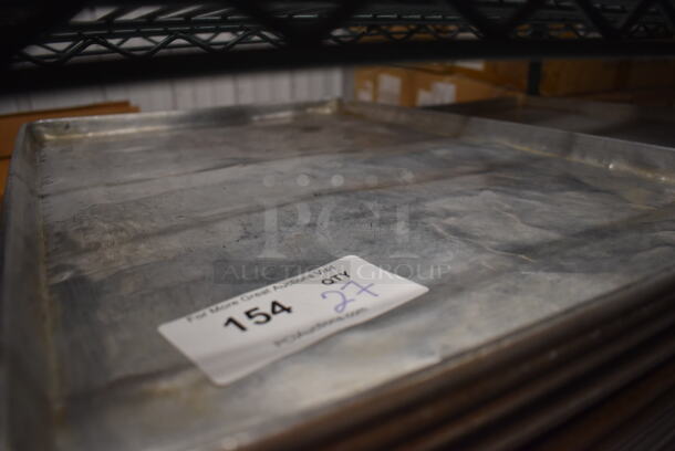 27 Metal Full Size Baking Pans. 18x26x1. 27 Times Your Bid! - Image 3 of 3