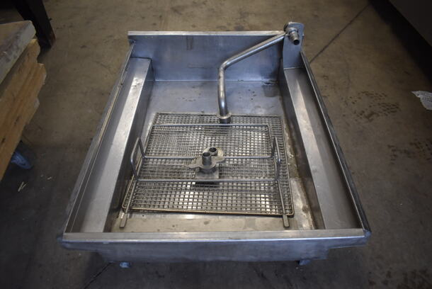 2014 Pitco Frialator Model SSH60 ENERGY STAR Stainless Steel Commercial 4 Bay Natural Gas Powered Deep Fat Fryer w/ 6 Metal Fry Baskets and Filtration System on Commercial Casters. 80,000 BTU. 62.5x35x49 - Image 11 of 11