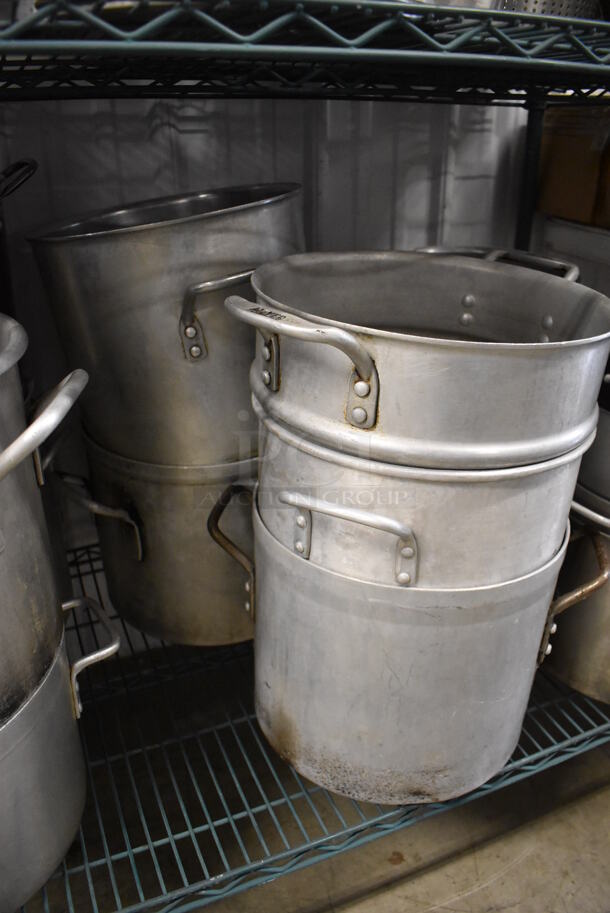 ALL ONE MONEY! Tier Lot of 16 Various Metal Stock Pots - Image 3 of 5