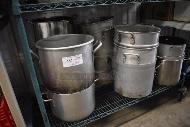 ALL ONE MONEY! Tier Lot of 16 Various Metal Stock Pots - Image 5 of 5