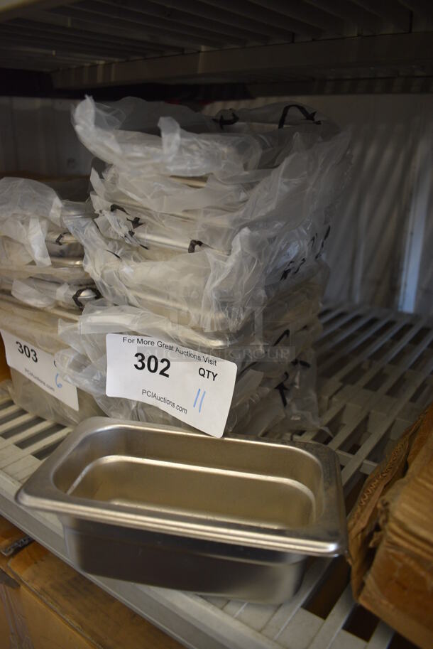 11 BRAND NEW! Stainless Steel 1/9 Size Drop In Bins. 1/9x2.5. 11 Times Your Bid! - Image 2 of 2