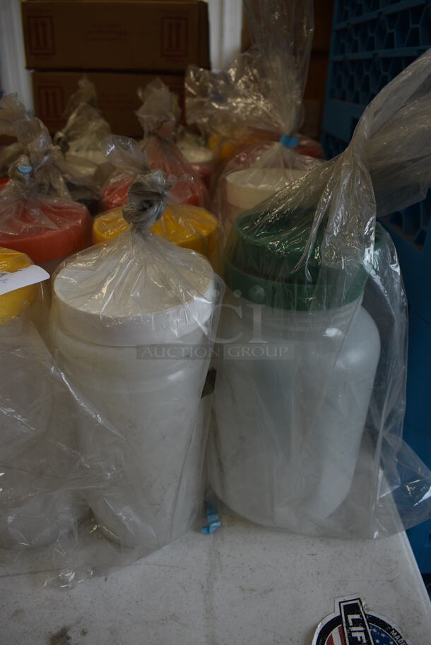ALL ONE MONEY! Lot of 21 Various Poly Containers. Includes 3.75x3.75x7 - Image 2 of 4