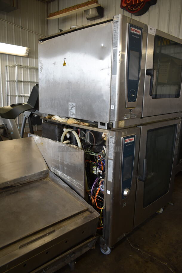 2 2016 Rational Stainless Steel Commercial Combitherm Self Cooking Center Convection Ovens on Commercial Casters. Top Model: SCC WE 62. Bottom Model: SCC WE 102. 480 Volts, 3 Phase. 2 Times Your Bid! - Image 4 of 8