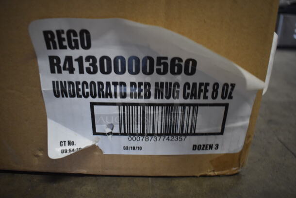 33 BRAND NEW IN BOX! Oneida White Ceramic Mugs. 4x3x4. 33 Times Your Bid! - Image 4 of 4