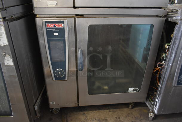 2 2013 Rational Stainless Steel Commercial Combitherm Self Cooking Center Convection Ovens on Commercial Casters. Top Model: SCC WE 62. Bottom Model: SCC WE 102. 480 Volts, 3 Phase. 2 Times Your Bid! - Image 3 of 7