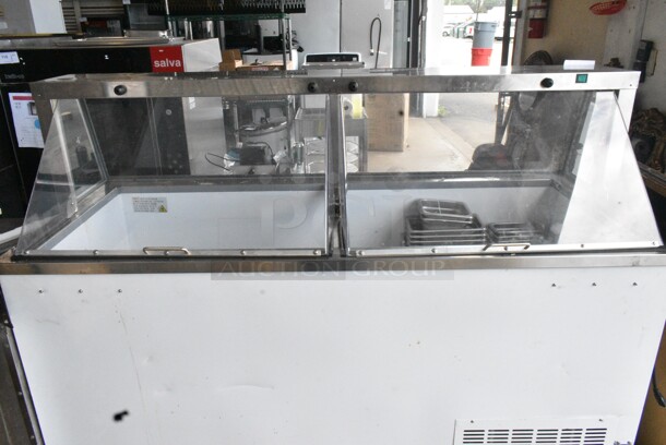 U-Star USDP-67 Metal Commercial Floor Style Ice Cream Dipping Cabinet w/ Contents. Tested and Working!  - Image 5 of 8