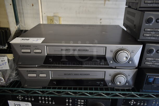 2 Mitsubishi HS-1280U Time Lapse Video Cassette Recorders. - Image 1 of 5