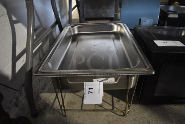 Metal Chafing Dish w/ Drop in and Lid. 24x14x14 - Image 1 of 4