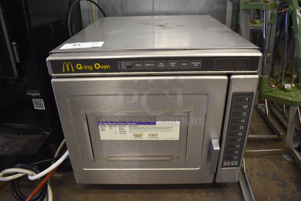 Stainless Steel Commercial Countertop Microwave Oven. 19x24x18