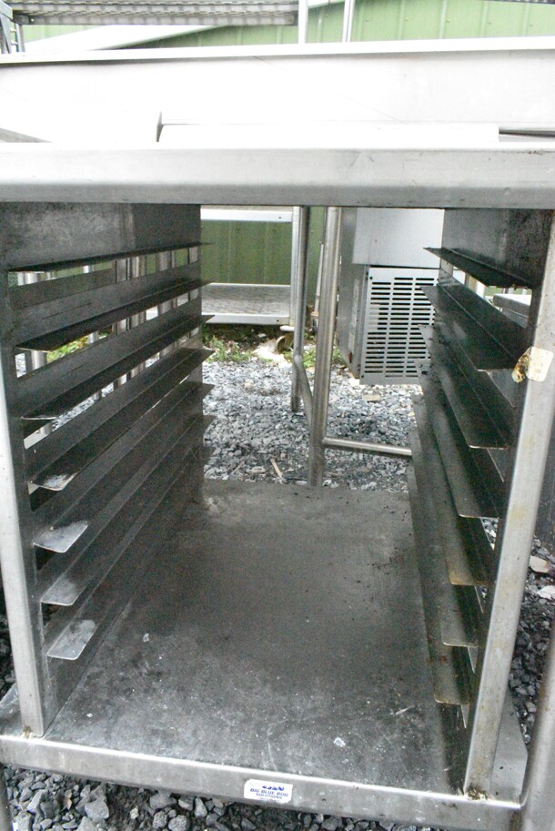 Stainless Steel Table w/ Back Splash and Under Shelf.  - Image 3 of 4