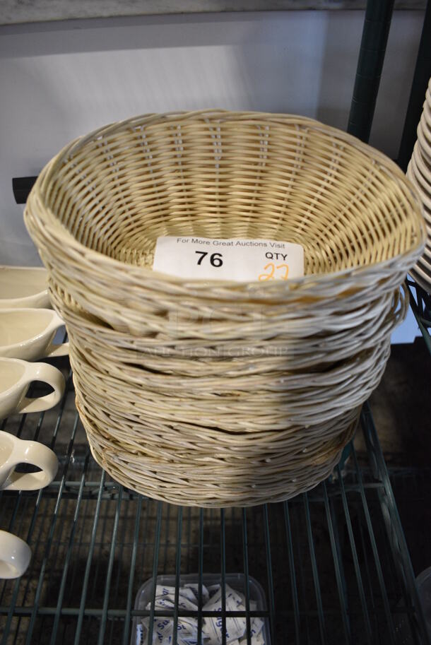 27 Bread Baskets. 9.5x6x2.5. 27 Times Your Bid!