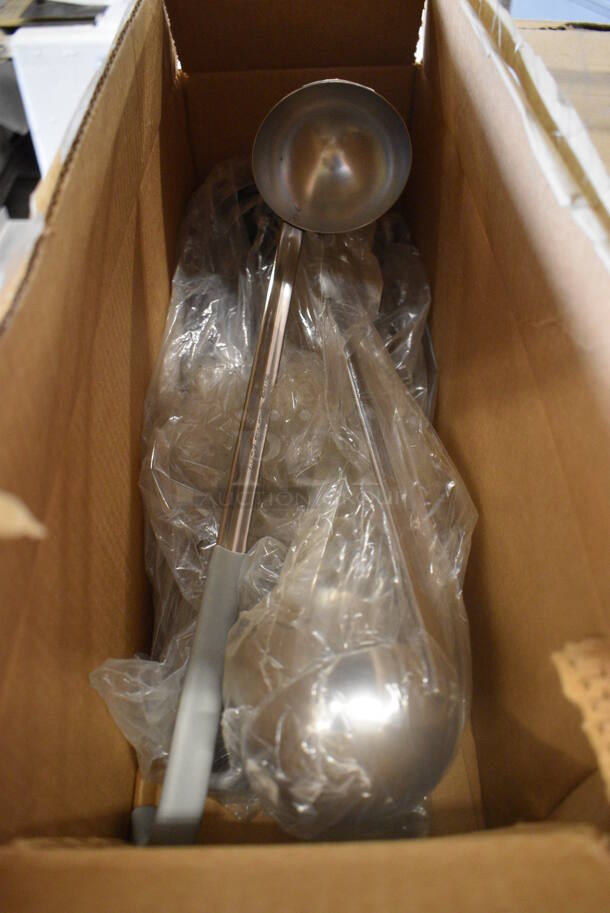 19 BRAND NEW IN BOX! Vollrath Stainless Steel Ladles. 14