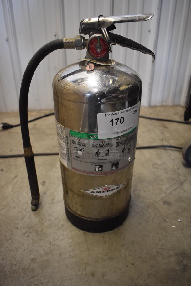 Amerex Wet Chemical Fire Extinguisher. Buyer Must Pick Up - We Will Not Ship This Item. 