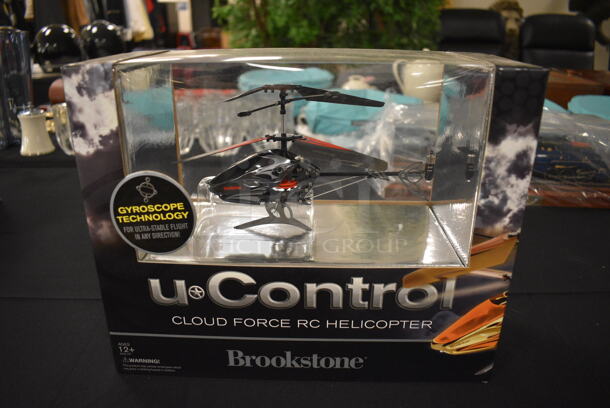 NEW IN BOX! Brookstone Cloud Force uControl RC Indoor Helicopter