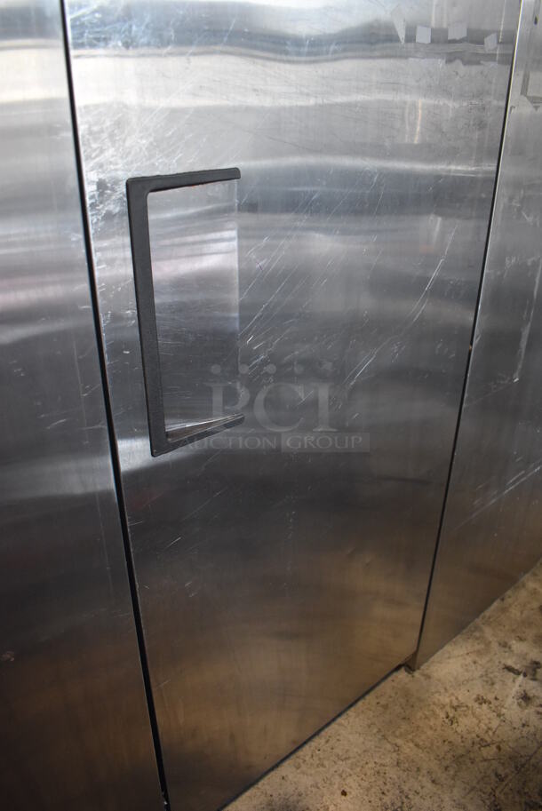 2011 True TG1F-1S ENERGY STAR Stainless Steel Commercial Single Door Reach In Freezer w/ Poly Coated Racks on Commercial Casters. 115 Volts, 1 Phase. Tested and Powers On But Does Not Get Cold - Image 3 of 6