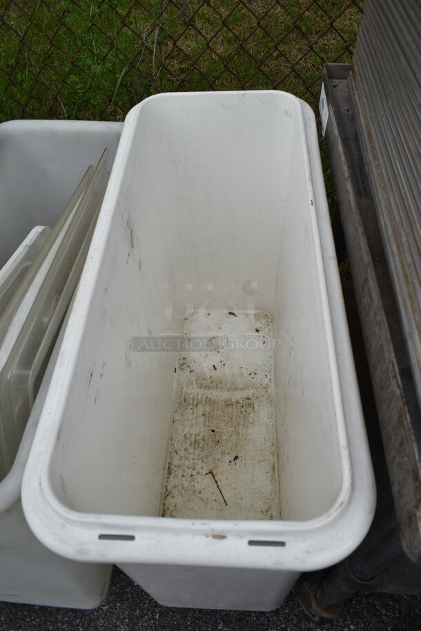 2 White Poly Ingredient Bins on Casters. 2 Times Your Bid! - Image 2 of 2