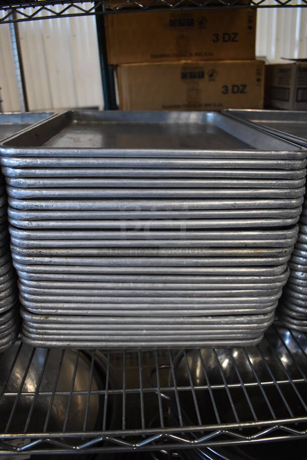 24 Metal Half Size Baking Pans. 13x18x1. 24 Times Your Bid! - Image 3 of 3