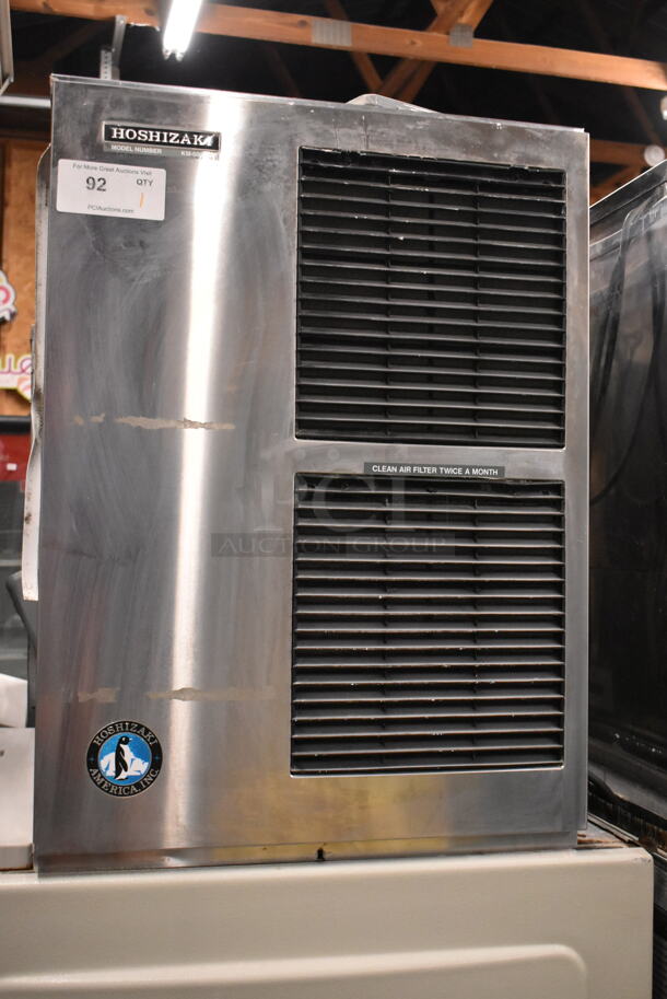 Hoshizaki KM-500MAF Stainless Steel Commercial Ice Head on Hoshizaki DB-200C Hotel Dispenser Ice Bin. 115-120 Volts, 1 Phase.  - Image 2 of 7