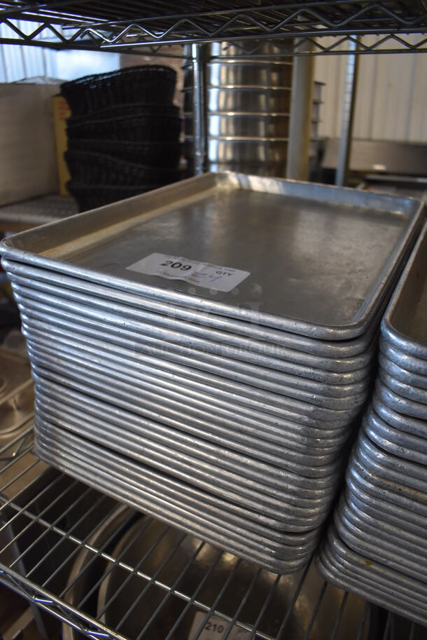 24 Metal Half Size Baking Pans. 13x18x1. 24 Times Your Bid! - Image 2 of 3