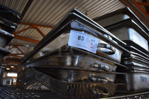 5 Stainless Steel Center Hinge Dome Covers. 13x21x3. 5 Times Your Bid! - Image 2 of 3