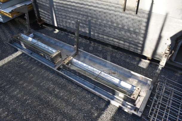 Stainless Steel Commercial Shelf w/ 2 Power Strips. 72x15.5x15.5 - Image 1 of 4