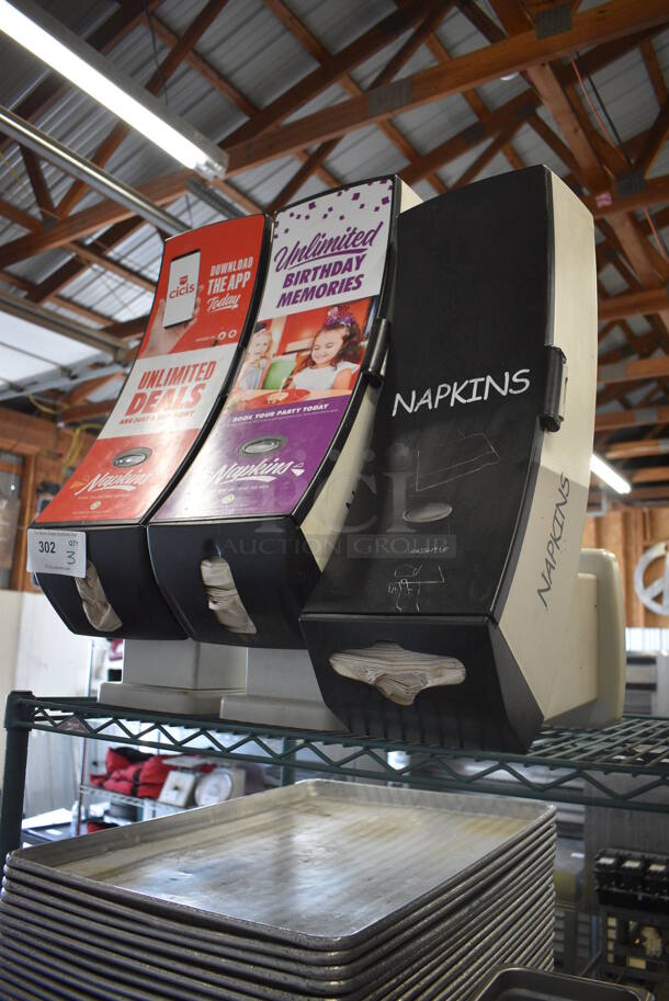 3 Poly Countertop Napkin Dispensers. Includes 7.5x14x26, 7.5x16x24. 3 Times Your Bid! - Image 2 of 4