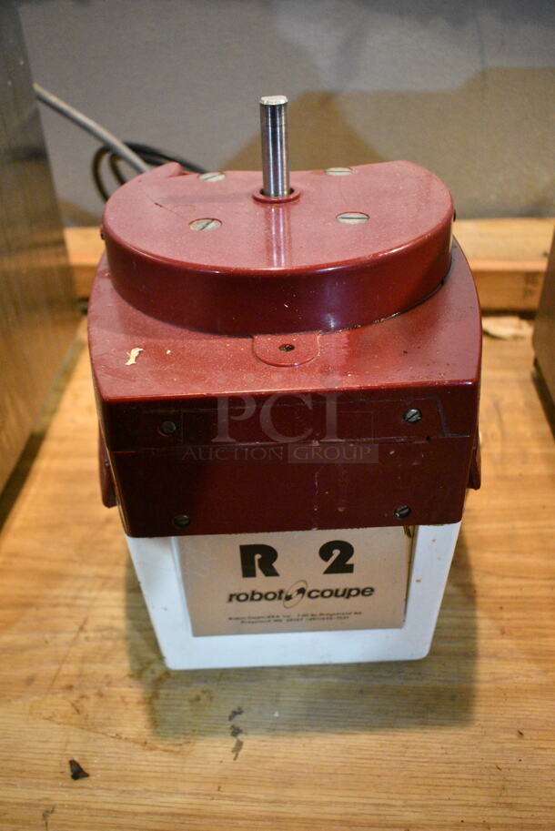 Robot Coupe R2 Metal Commercial Countertop Food Processor. 120 Volts, 1 Phase. This Unit Was In Working Condition When the Restaurant Closed. (basement)  - Image 5 of 6