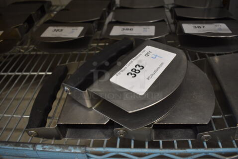 4 Nemco Model SMC100 Stainless Steel Rocking Salad Cutter Tosser. 6.5x1.5x6.5. 4 Times Your Bid!