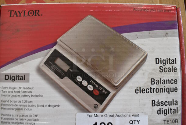 BRAND NEW IN BOX! Taylor TE10R Metal Countertop Food Portioning Scale.
