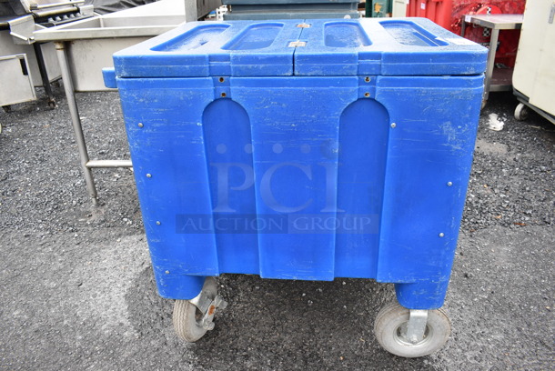 Iowa Rotocast IRP-2000 Blue Poly Portable Ice Bin on Casters. 27x37x38 - Image 2 of 7
