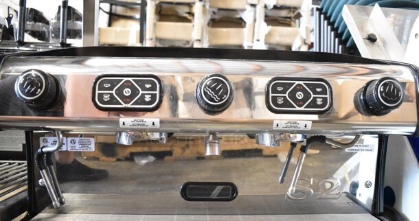 2017 La Spaziale EK2 Stainless Steel Commercial Countertop 2 Group Espresso Machine w/ Steam Wand. 230 Volts, 1 Phase.  - Image 2 of 5