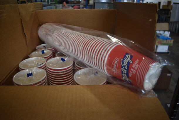ALL ONE MONEY! Lot of 3 Boxes of Dixie Lipton Cup of Soup 10 Ounce Hot Cups. Total of 3,000 Cups. 
