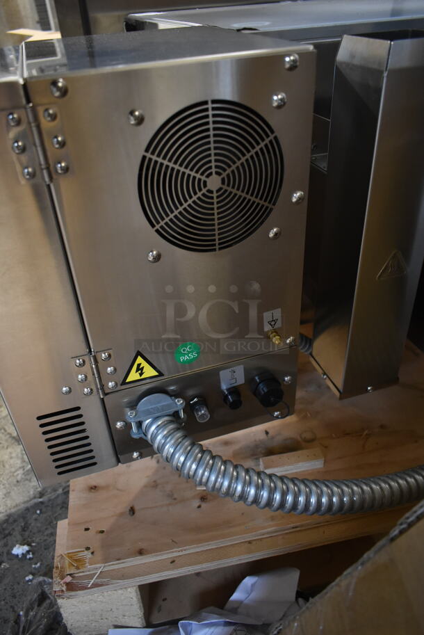 BRAND NEW SCRATCH AND DENT! Cooking Performance Group CPG 351ICOED Stainless Steel Commercial Countertop Electric Powered Conveyor Oven. Missing Conveyor Belt. 240 Volts.  - Image 6 of 7