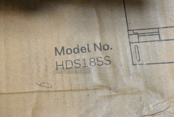 BRAND NEW SCRATCH AND DENT! Honeywell HDS18SS 18" Dishwasher with 8 Place settings, 6 Washing Programs. 120 Volts, 1 Phase. - Image 3 of 3