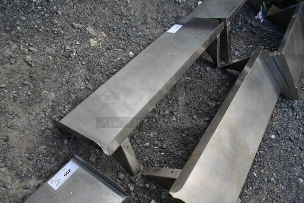 Stainless Steel Wall Mount Shelf. - Image 3 of 3