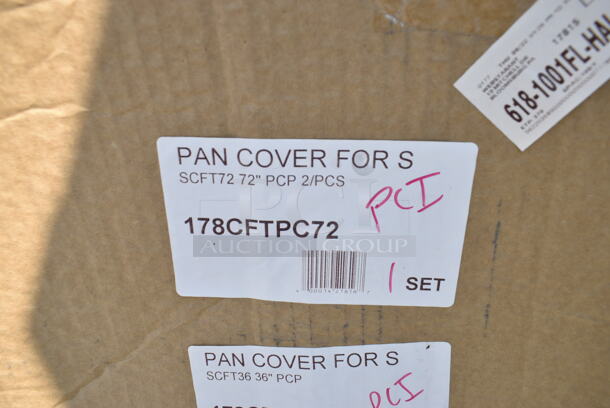 BRAND NEW SCRATCH AND DENT! Avantco 178CFTPC72 Pan Cover for SS-CFT-72-HC Cold Food Tables - 2/Set and Avantco 178CFTPC36 Pan Cover for SS-CFT-36-HC Cold Food Tables - Image 3 of 4