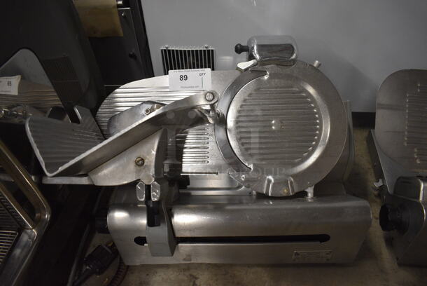 Globe Model 3600 Stainless Steel Commercial Countertop Automatic Meat Slicer w/ Blade Sharpener. 115 Volts, 1 Phase. 25x20x20. Tested and Working!