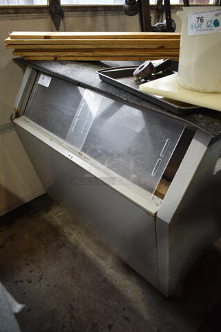 Metal Commercial Ice Bin.