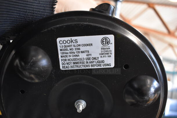Cooks 2396 Countertop Slow Cooker. No Lid. 120 Volts, 1 Phase. 10x8x6 - Image 4 of 4