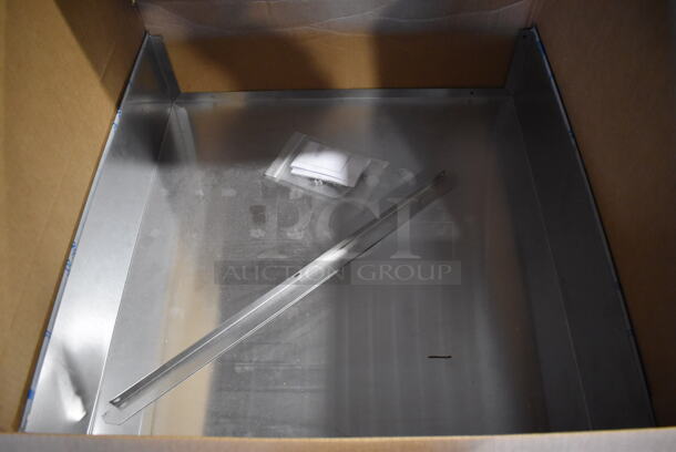 BRAND NEW! Royston Metal Gray Counter w/ Metal Shelf. 24x30x27 - Image 6 of 6